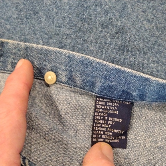 Chap by Ralph Lauren Men's XL denim button down shirt - Picture 7 of 7